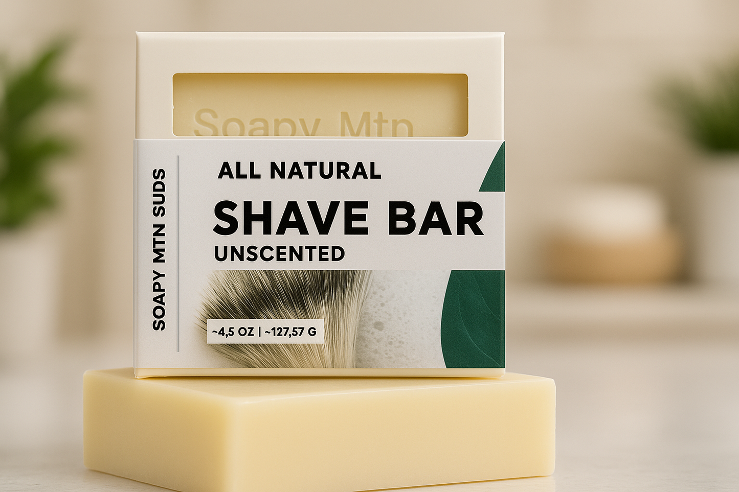 All Natural Unscented – Shave Bar Soap