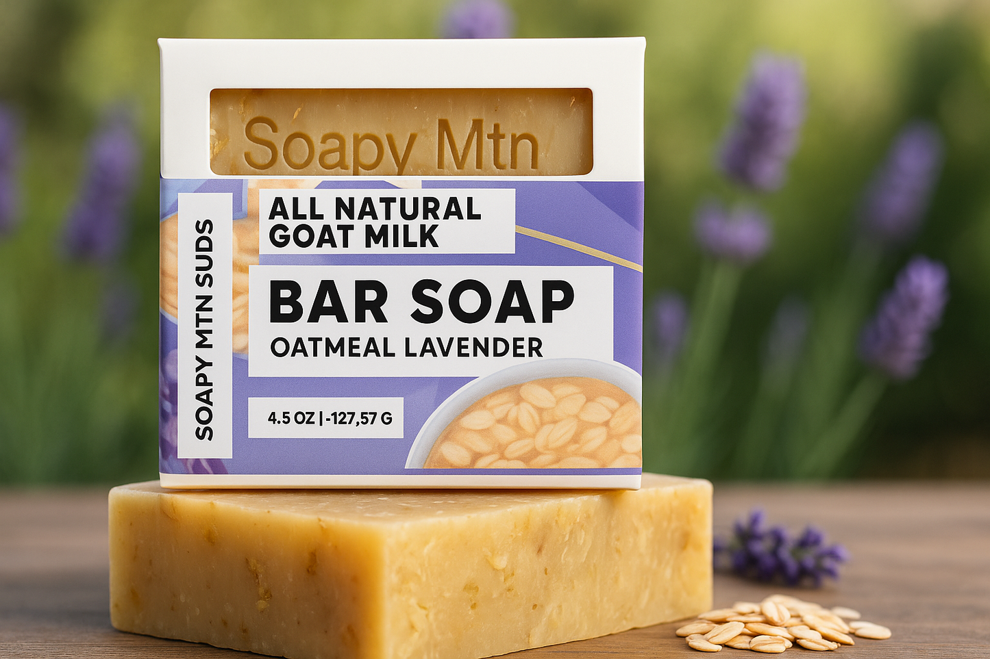 Oatmeal Lavender – Goat’s Milk Handcrafted Soap