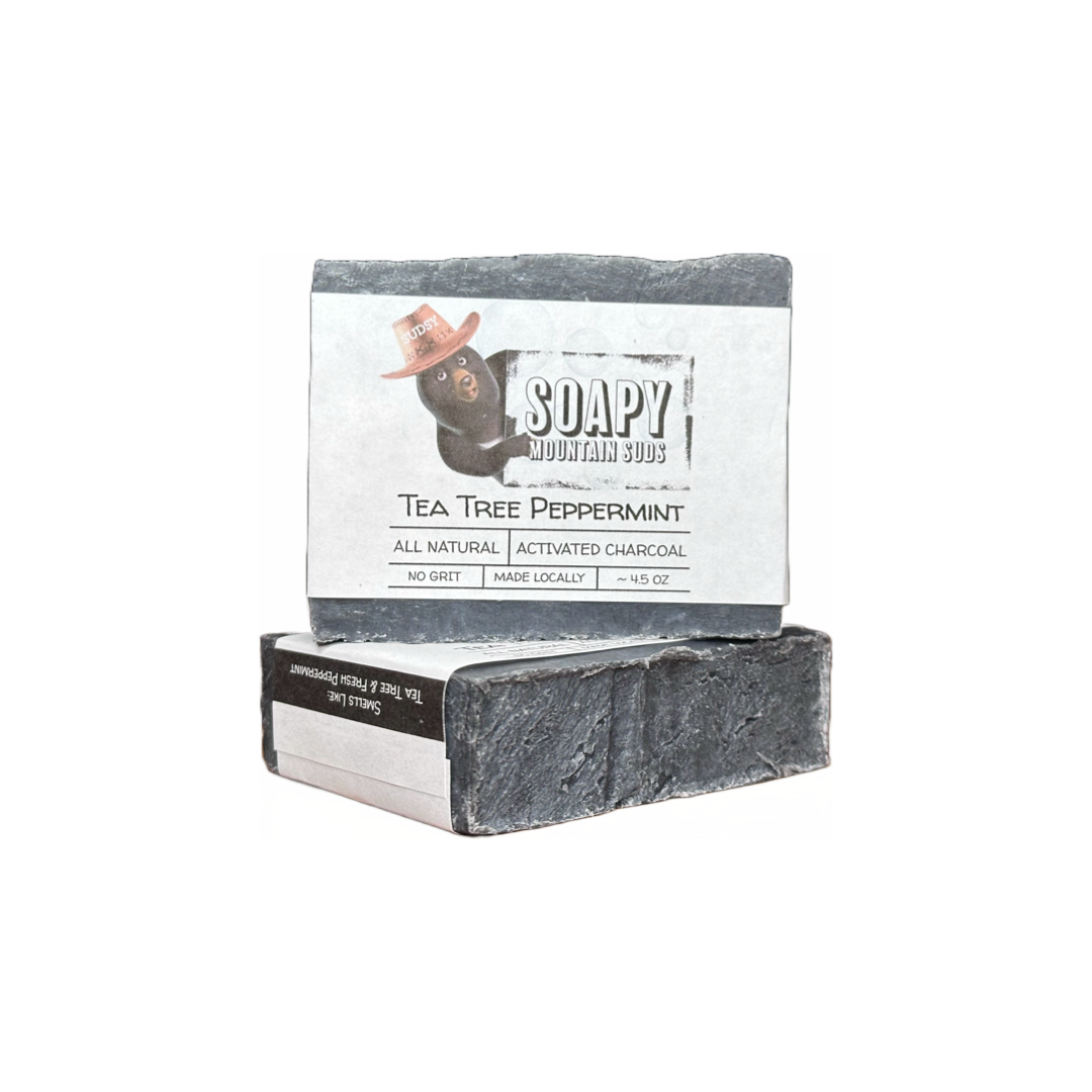 Men's Activated Charcoal Tea Tree Soap Bar