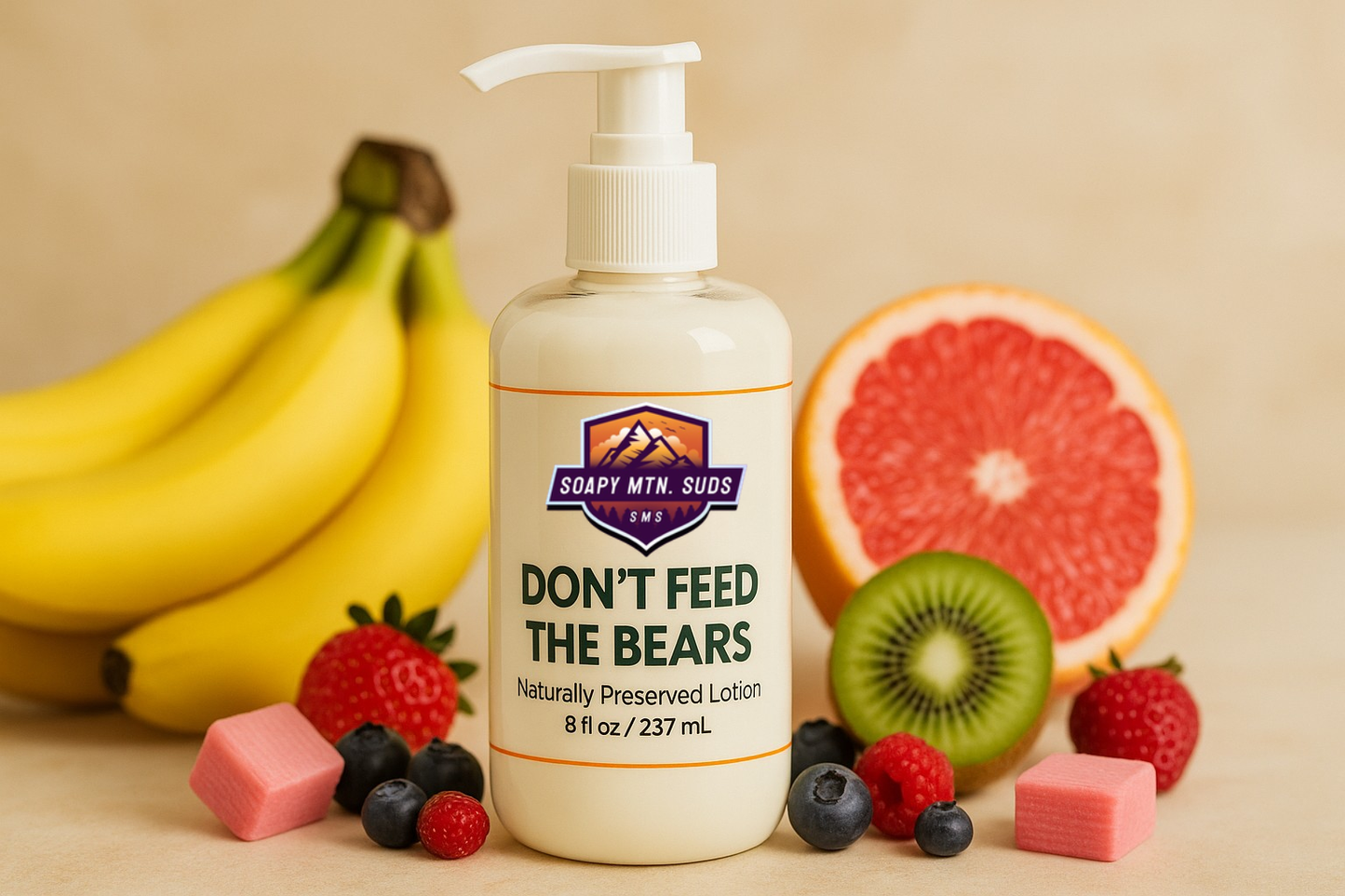 DFTB🐻 Natural Lotion – Fruity, Fierce & Totally Unbearable (In a Good Way)