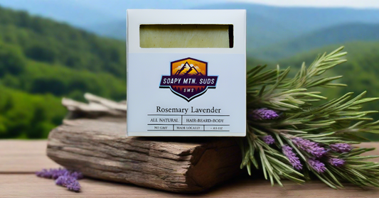 Rosemary Lavender Hair, Beard & Body Handcrafted Soap