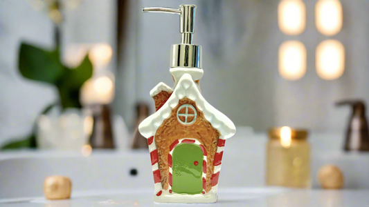 Gingerbread House Soap Dispenser for Liquid Hand Soap–Limited Edition