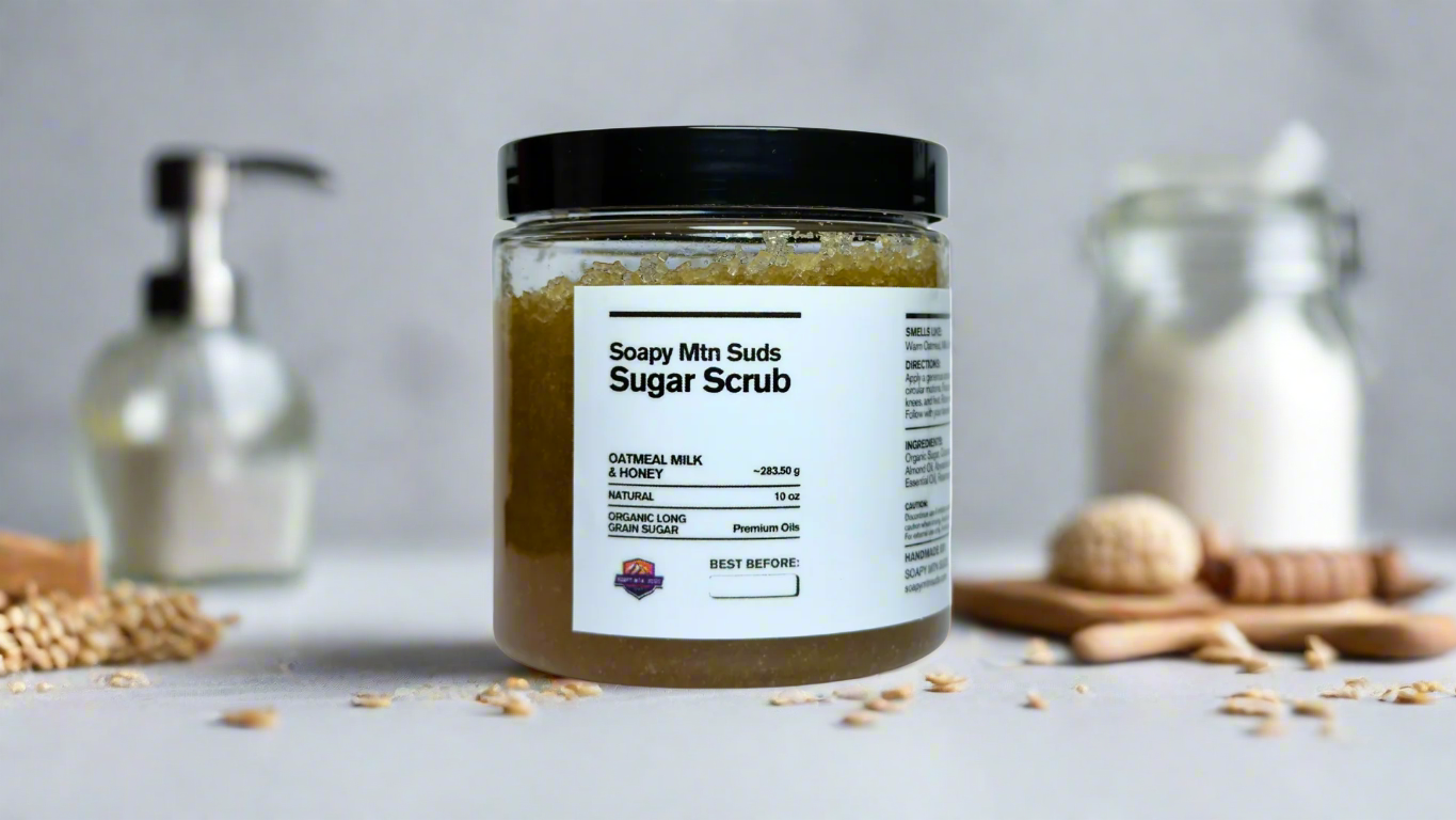 Oatmeal Milk & Honey Organic Sugar Scrub | Nourish & Exfoliate