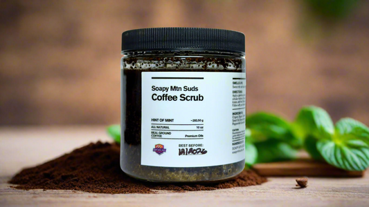 Hint of Mint Coffee Scrub – All Natural Exfoliating & Revitalizing Skin Care