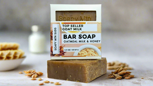 Oatmeal Milk & Honey Handcrafted Soap – Nourishing Artisan Bar with Natural Exfoliation for Soft, Hydrated Skin