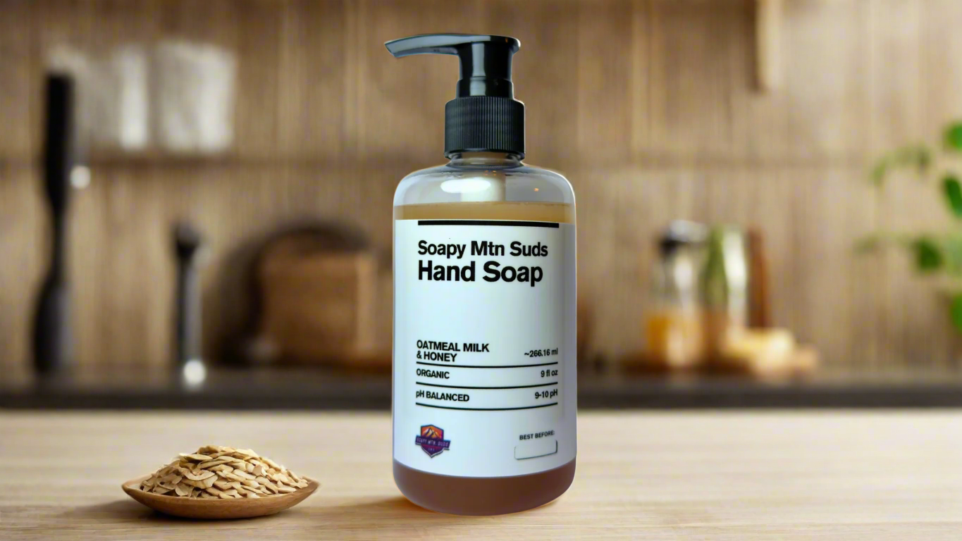 Organic Oatmeal Milk Honey Liquid Hand Soap – Gentle & Nourishing