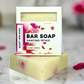 Dancing Petals – Handcrafted Bar Soap with Real Rose Petals