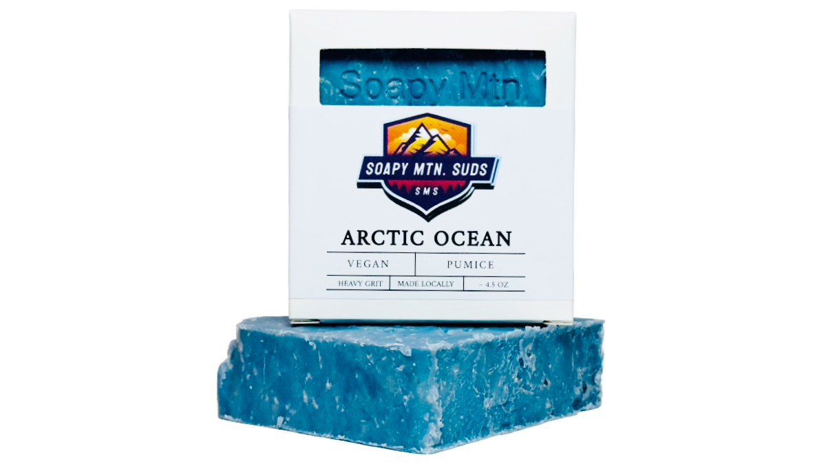 Arctic Ocean Exfoliating Soap – Handcrafted with Ground Pumice for Refreshing Cleanse