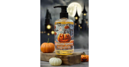 Ghoulish Pumpkin Liquid Hand Soap - Spooky Scented Halloween Soap