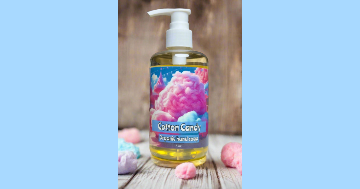 Cotton Candy Organic Liquid Hand Soap – Gentle, Eco-Friendly Clean