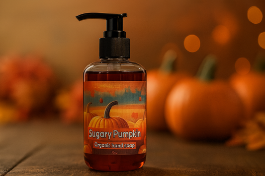 🎃 Sugary Pumpkin Organic Hand Soap – Sweet Fall Vibes in a Bottle 🍂