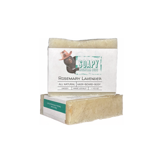 Rosemary Lavender Hair, Beard & Body Handcrafted Soap
