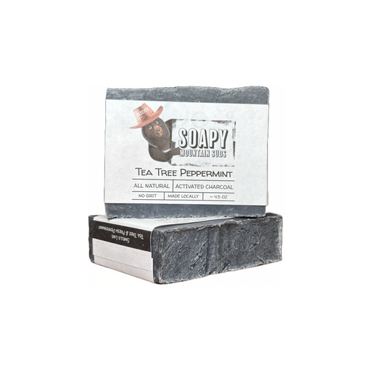 Tea Tree Peppermint Activated Charcoal Handcrafted Soap