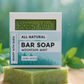 Soapy Mtn Suds Mountain Mint Bar Soap – handcrafted cold process soap with refreshing peppermint and crisp mountain air scent, made with natural oils for a cooling, invigorating clean.