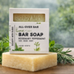 Rosemary Peppermint All-Over Bar Soap by Soapy Mtn Suds for hair, beard, and body, refreshing herbal soap with cooling peppermint and fresh rosemary in natural bar packaging
